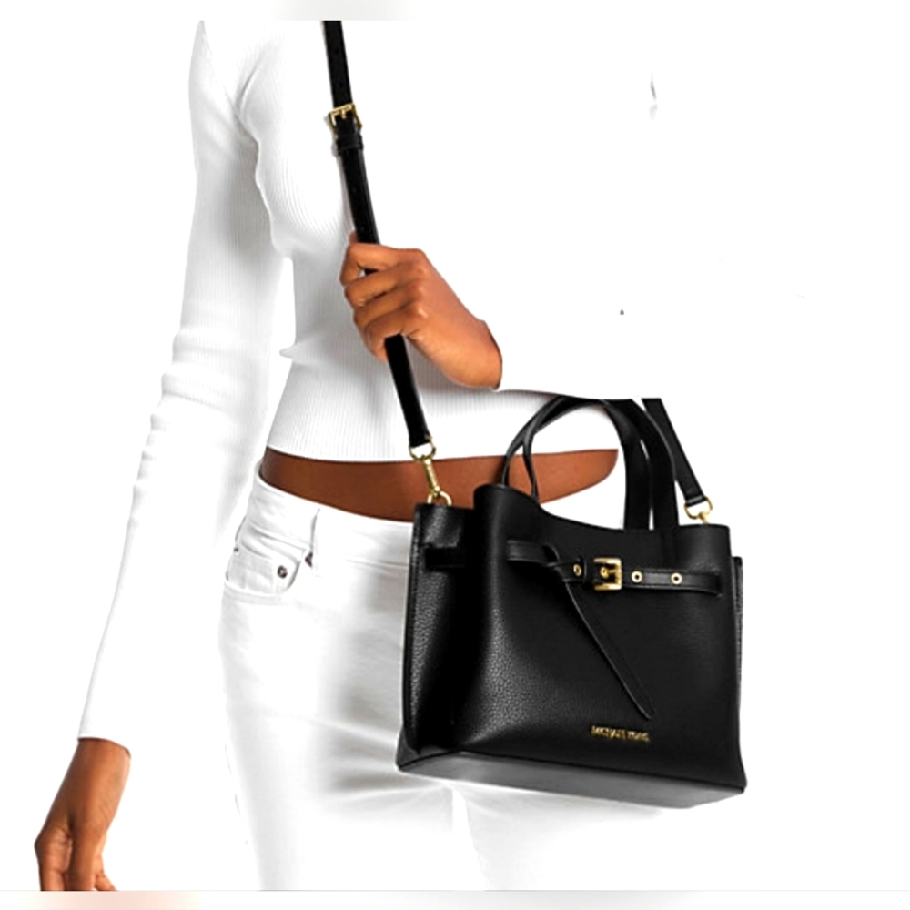 Authentic  and New Michael  kors Emilia Small Pebbled Leather Satchel